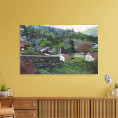 Luftaufnahme von McCray's Cloverdale, CA Leinwanddruck (Insitu (Wohnzimmer))