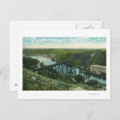 Luftaufnahme von Rondout Creek und Wilbur Bridge Postkarte (Vorne/Hinten)