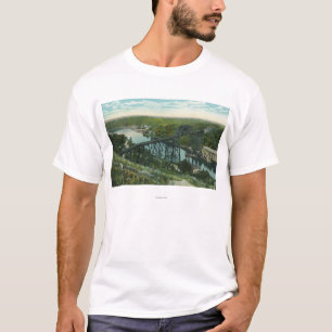 Luftaufnahme von Rondout Nebenfluss und von Wilbur T-Shirt