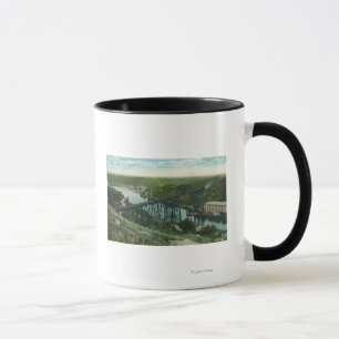 Luftaufnahme von Rondout Nebenfluss und von Wilbur Tasse