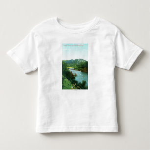 Luftaufnahme von russischem Fluss an der Kleinkind T-shirt