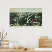 Luftaufnahme von Santa Clara AveAlameda, CA Poster (Küche)