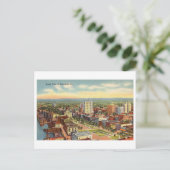 Luftaufnahme von Savannah, Georgien, Vintag Postkarte (Stehend Vorderseite)