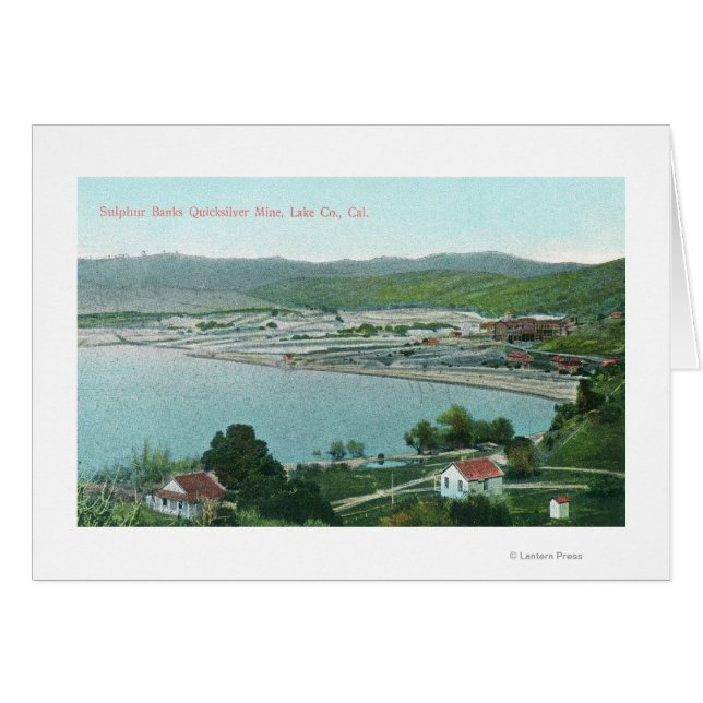 Luftaufnahme von Schwefelbänken Quicksilbermine (Vorderseite (Horizontal))