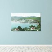 Luftaufnahme von Schwefelbänken Quicksilbermine Leinwanddruck (Insitu (Holzboden))