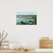 Luftaufnahme von Schwefelbänken Quicksilbermine Poster (Küche)