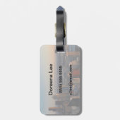 Luftaufnahme von Seattle-Stadt-Skylinen 2 Gepäckanhänger (Rückseite vertikal)