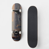 Luftaufnahme von Seattle-Stadt-Skylinen 2 Skateboard (Vorderseite)