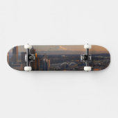 Luftaufnahme von Seattle-Stadt-Skylinen 2 Skateboard (Horizontal)