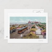 Luftaufnahme von Tent CityCoronado Beach, CA Postkarte (Vorne/Hinten)