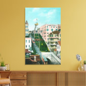 Luftaufnahme von Trolley Leinwanddruck (Insitu (Wohnzimmer))