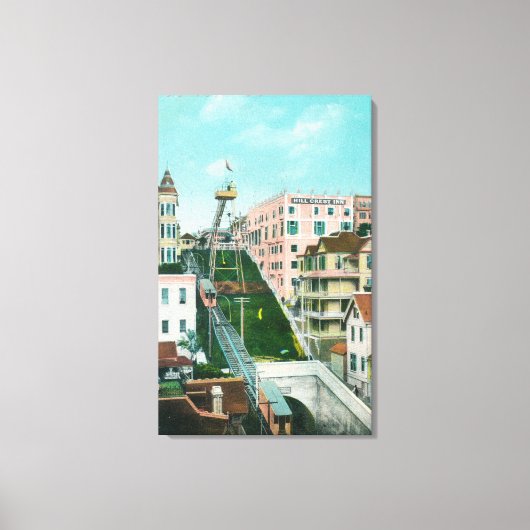 Luftaufnahme von Trolley Leinwanddruck (Vorderseite)