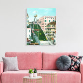 Luftaufnahme von Trolley Leinwanddruck (Insitu (Wohnzimmer))