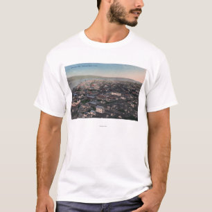 Luftaufnahme von Ufergegend und von Stadt T-Shirt