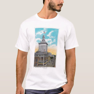 Luftaufnahme von Washington StreetOakland, CA T-Shirt
