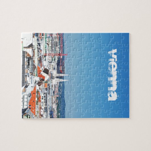 Luftaufnahme von Wien, Österreich Puzzle (Horizontal)