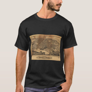 Luftaufnahme von Woburn Massachusetts 1883 T-Shirt