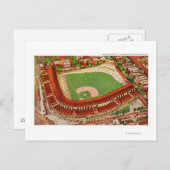 Luftaufnahme von Wrigley FieldChicago, IL Postkarte (Vorne/Hinten)