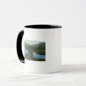 Luftaufnahme zum Plattensee und zum Mirror-See Tasse (Vorderseite Links)