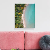 Luftaufnahmen am Strand Leinwanddruck (Insitu (Wohnzimmer))