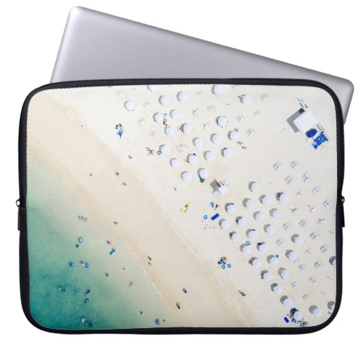 Luftaufnahmen an der Küste Laptopschutzhülle (Vorderseite)