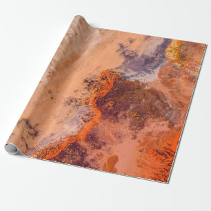 Luftaufnahmen der Berge am Morgen Geschenkpapier