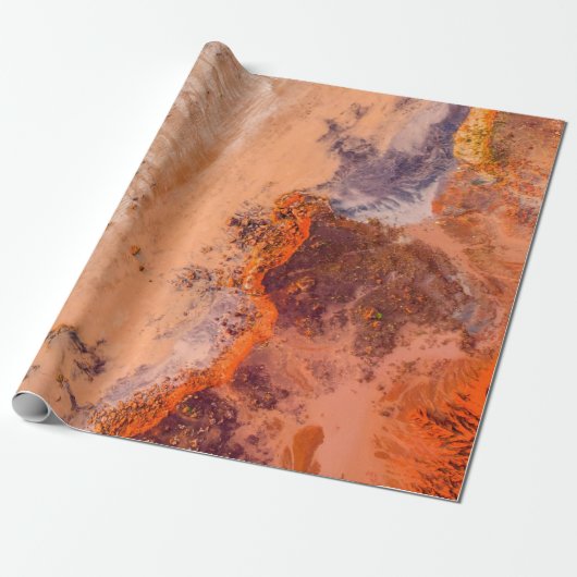 Luftaufnahmen der Berge am Morgen Geschenkpapier (Ungerollt)