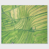 Luftaufnahmen des Reisfeldes Geschenkpapier (Flach)