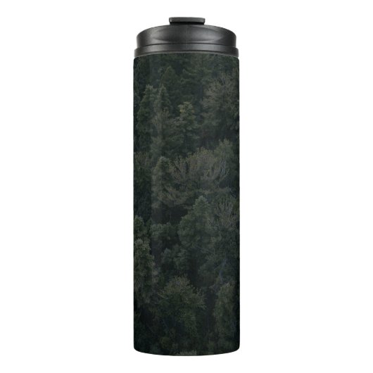 Luftaufnahmen von Bäumen Thermosbecher (Vorderseite)