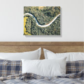 Luftaufnahmen von grauer Straße Leinwanddruck (Insitu (Schlafzimmer))