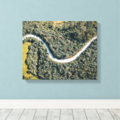 Luftaufnahmen von grauer Straße Leinwanddruck (Insitu (Holzboden))