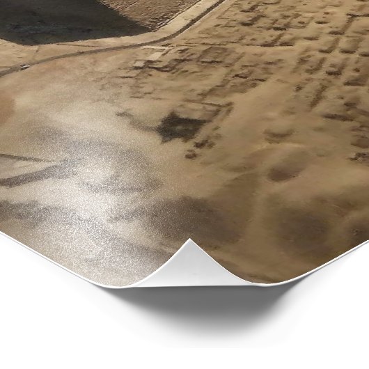 Luftaufnahmen von Pyramiden in Ägypten Fotodruck (Ecke)
