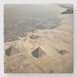 Luftaufnahmen von Pyramiden in Ägypten Steinuntersetzer
