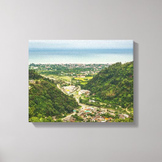 Luftaufnahmen von Wäldern Leinwanddruck (Vorderseite)