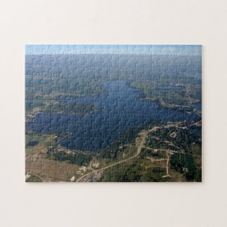 Luftaufnahmepuzzlespiel Westsees Okoboji Iowa Puzzle