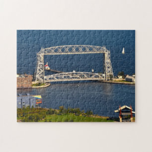 Luftaufzug-Brücke Duluth Minnesota Puzzle