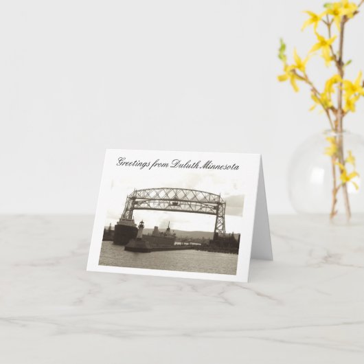 Luftaufzugbrücke, Duluthmangan Karte (Gelbe Blume)