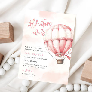 Luftballon-Baby-Party Einladung