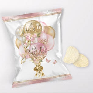 Luftballon-Baby-Shower-Chip-Tüten-Verpackungen Flyer