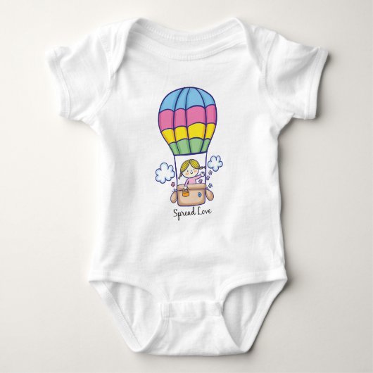 Luftballon Baby Strampler (Vorderseite)