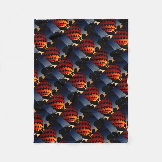Luftballon Fleecedecke (Vorderseite)