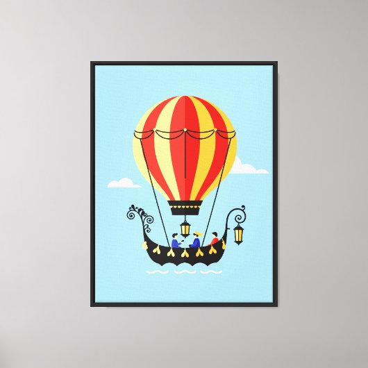 Luftballon Leinwanddruck (Vorderseite)