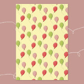 Luftballon-Muster Geschenkpapier Flachblätter Set