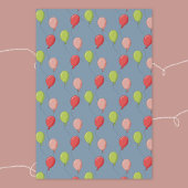 Luftballon-Muster Geschenkpapier Flachblätter Set