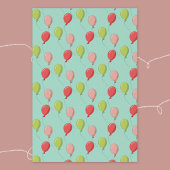 Luftballon-Muster Geschenkpapier Flachblätter Set