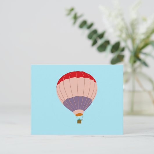 Luftballon Postkarte (Stehend Vorderseite)