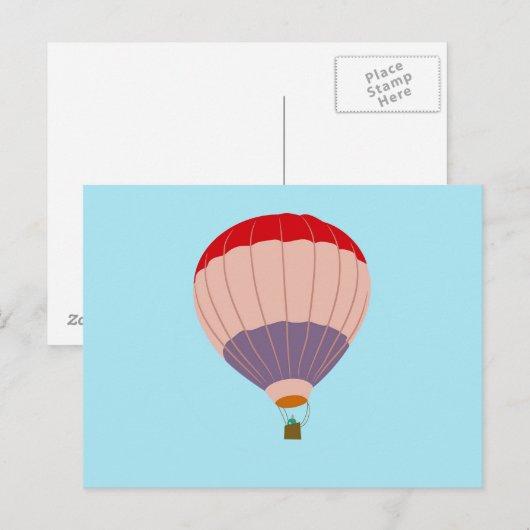 Luftballon Postkarte (Vorne/Hinten)
