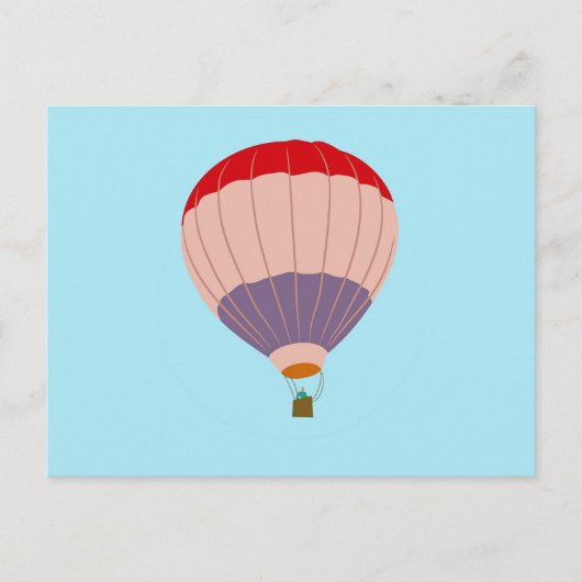 Luftballon Postkarte (Vorderseite)