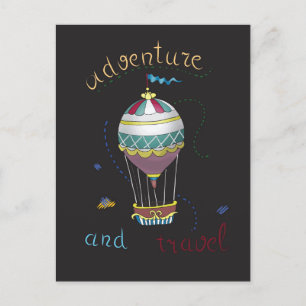 Luftballon Postkarte