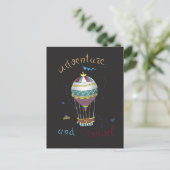 Luftballon Postkarte (Stehend Vorderseite)